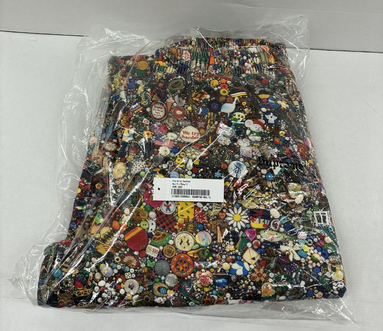 未使用 未開封 Supreme Mike Kelley Sweatpant Multicolor Sサイズ 
