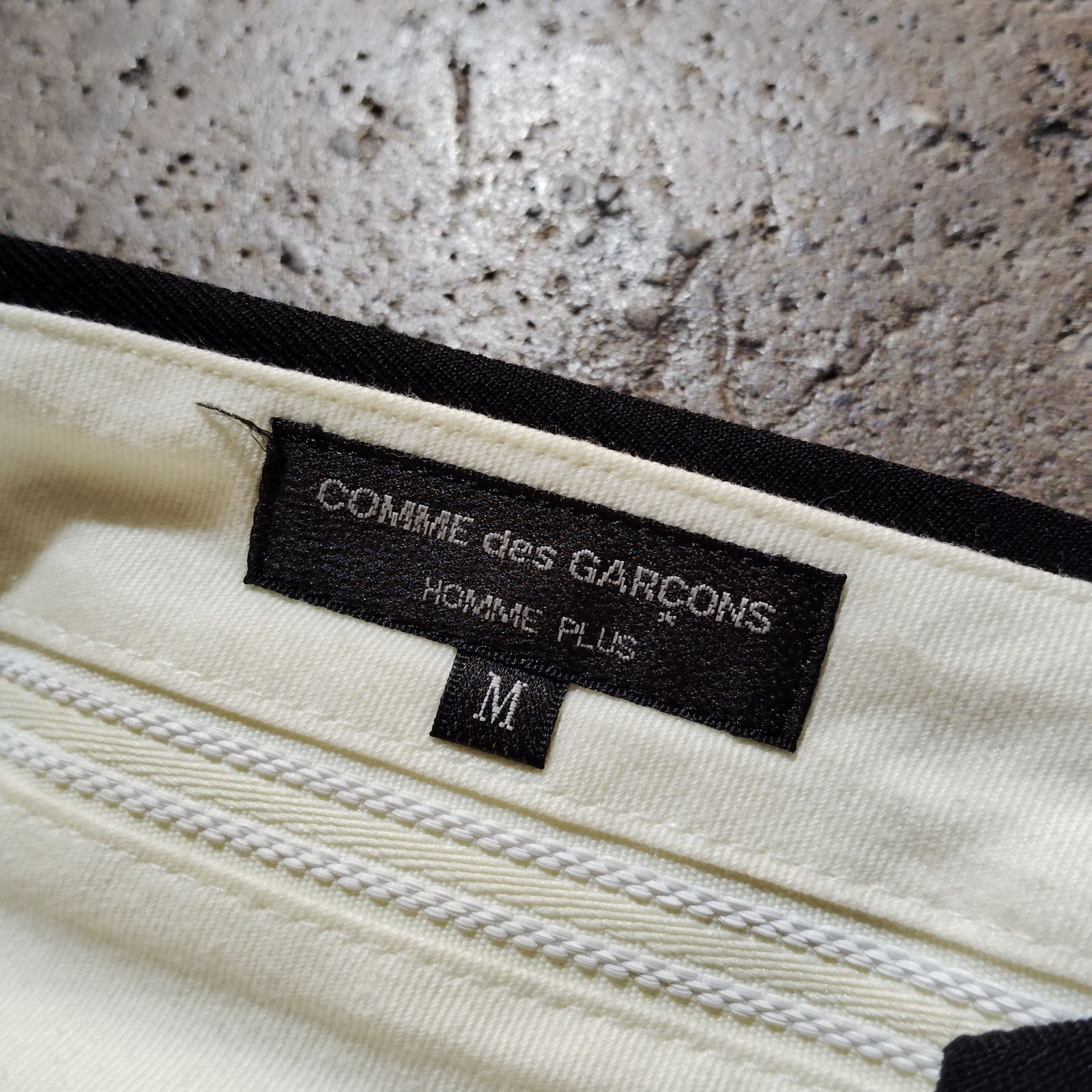 COMME des GARCONS HOMME PLUS 25ss ウールギャバ裾ジップパンツ