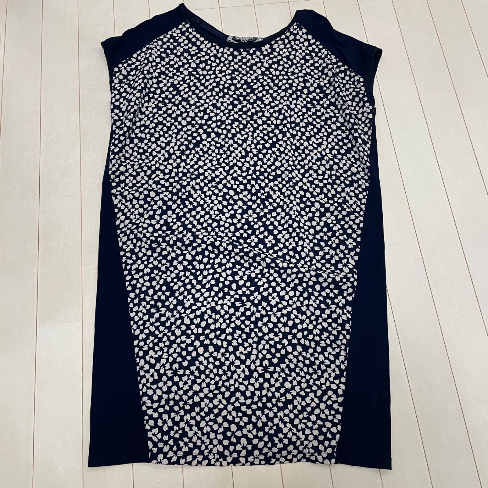 MARLENEDAM ITALY 花柄チュニックワンピース 40 レディースL XL相当 PD 