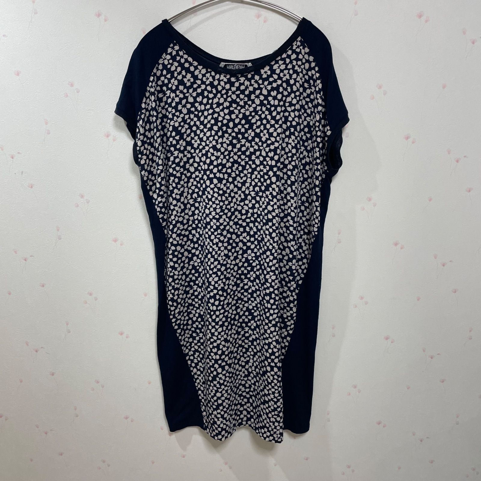 MARLENEDAM ITALY 花柄チュニックワンピース 40 レディースL XL相当 PD 