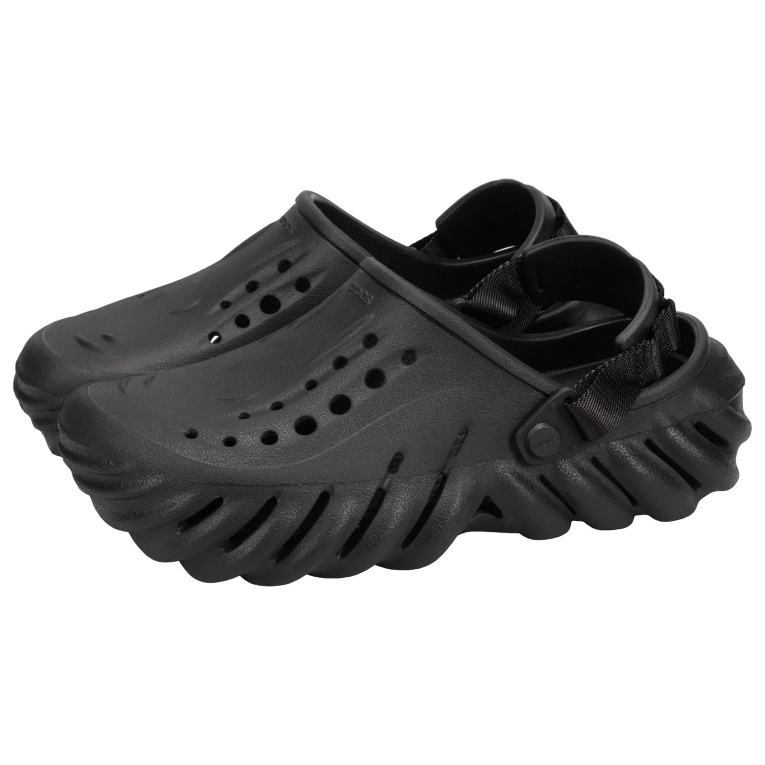 クロックス crocs サンダル クロッグサンダル エコー メンズ レディース ECHO CLOG 207937、ブラック(001)L