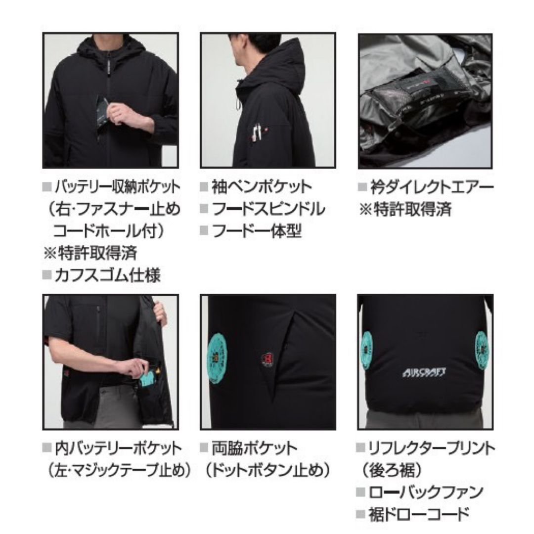 BURTLE バートル AC2121 23.カーキ S~XL AC2WAYジャケット ローバック