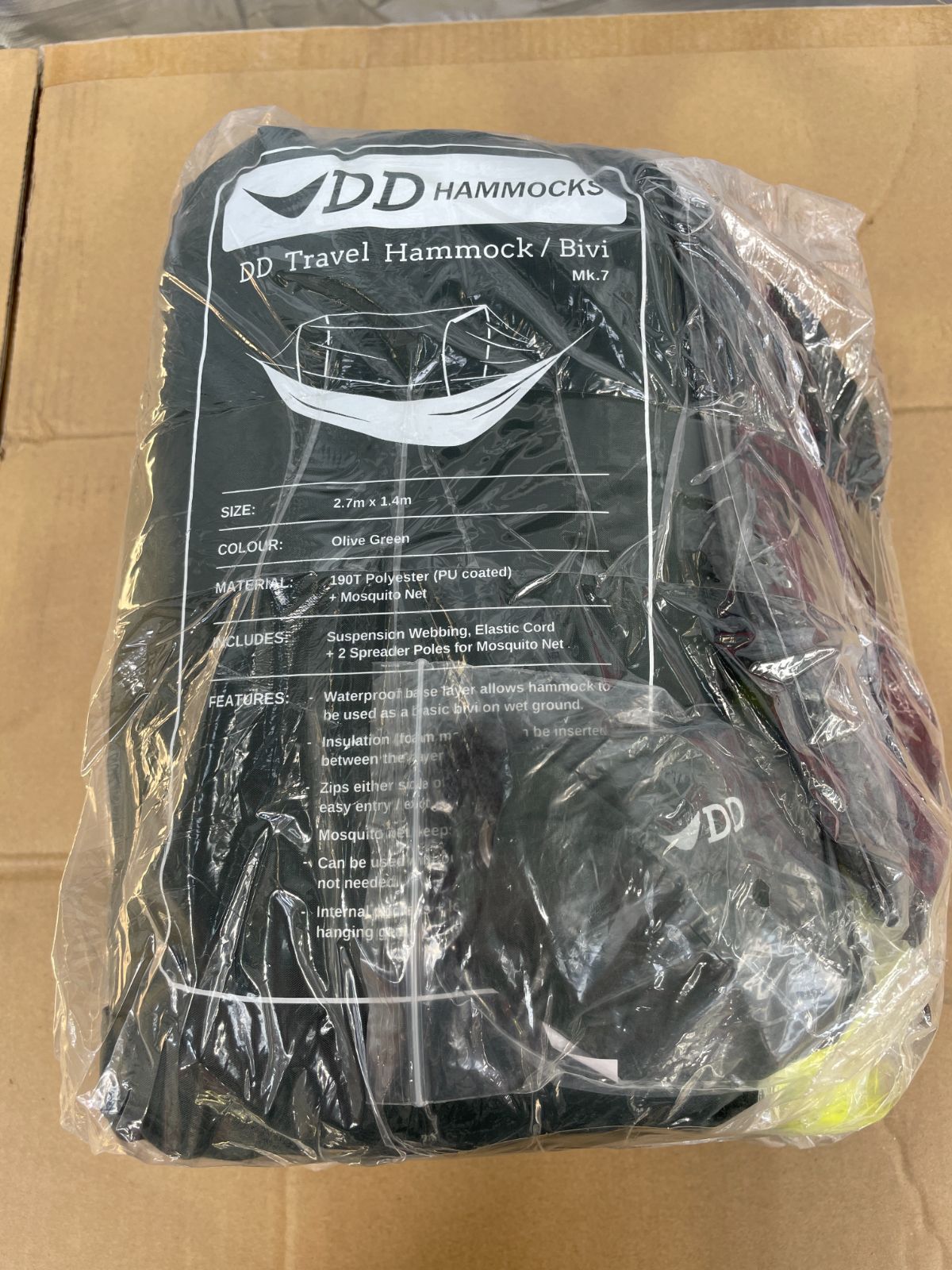 DD Travel Hammock/Bivi mk.7 オリーブグリーン 新品未使用品 菅035