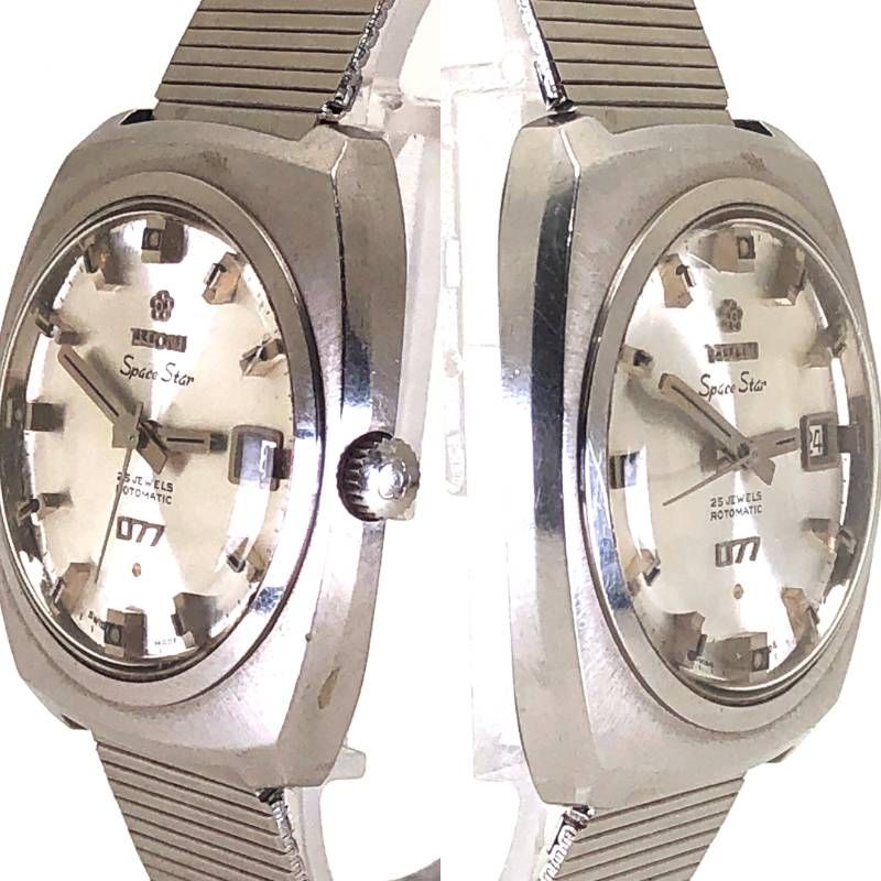 TITONI 自動巻き時計 シルバー 稼働 希少 TITONI チトーニ チトニ 自動 