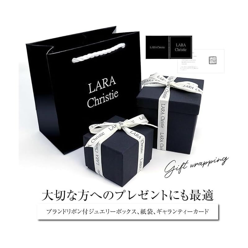 [ララクリスティー] ピアス プティ レディース オープンハート K18 ゴールド11月 誕生石 ブルートパーズ le102-0002-yg-11 0