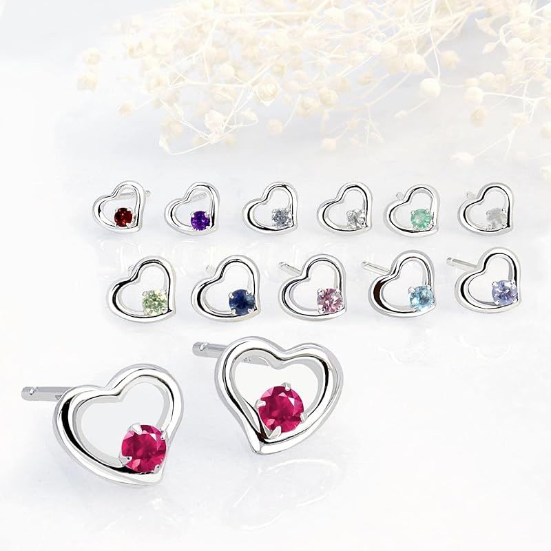 [ララクリスティー] ピアス プティ レディース オープンハート pt900 プラチナ 11月 誕生石 ブルートパーズ le102-0002-pt-11 0