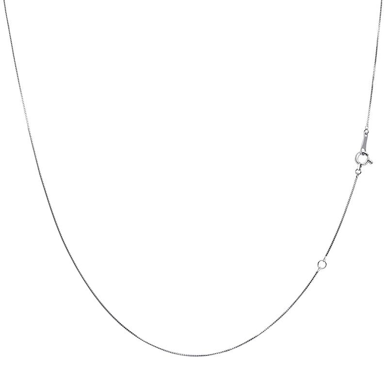 [ララクリスティー] ネックレス チェーン ベネチアン 幅 約 0.5mm PT850 プラチナ 長さ 40cm 重量 約 1.18g lc97-0077-pt-05-40 0