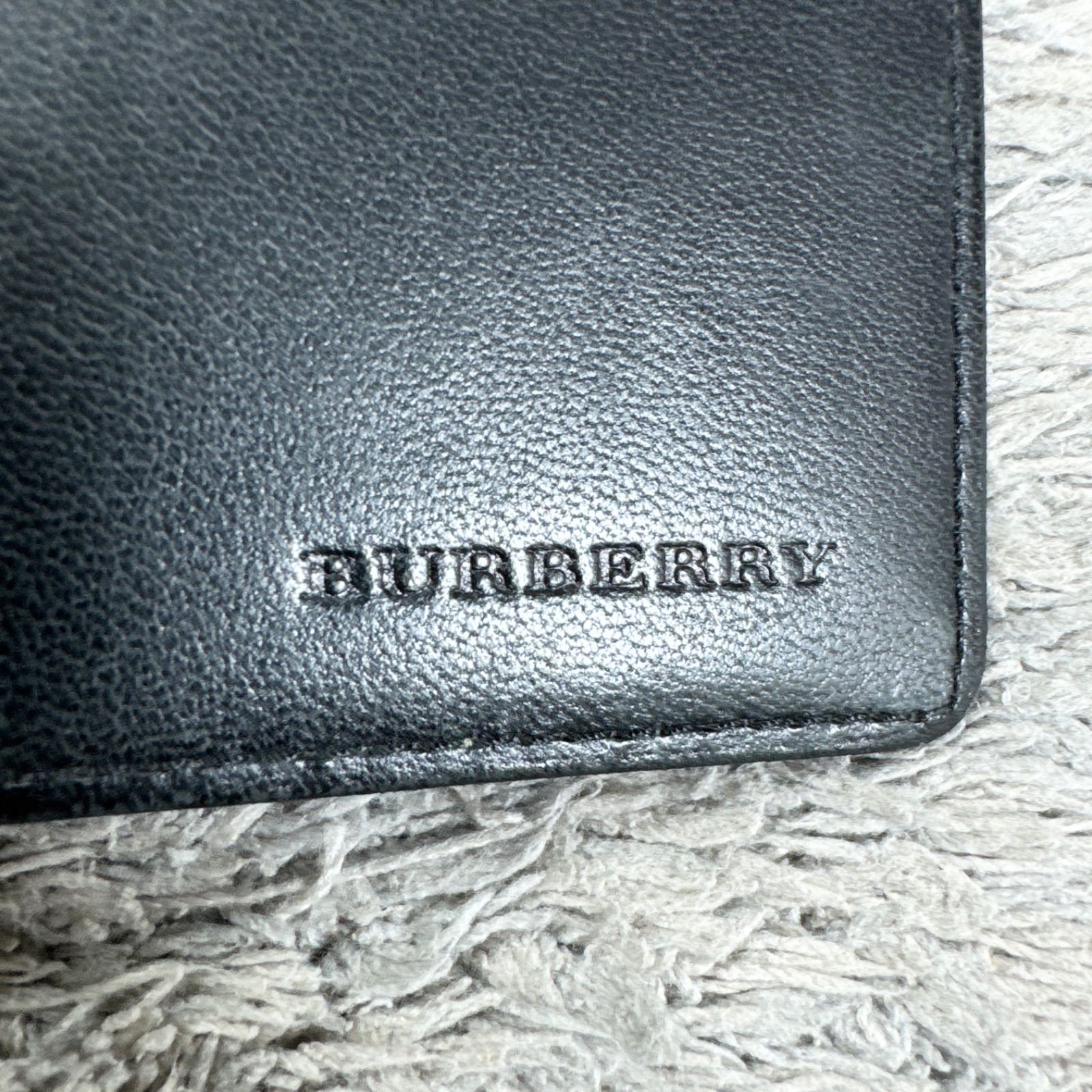 BURBERRY バーバリー マネークリップ レザー ブラック - メルカリ