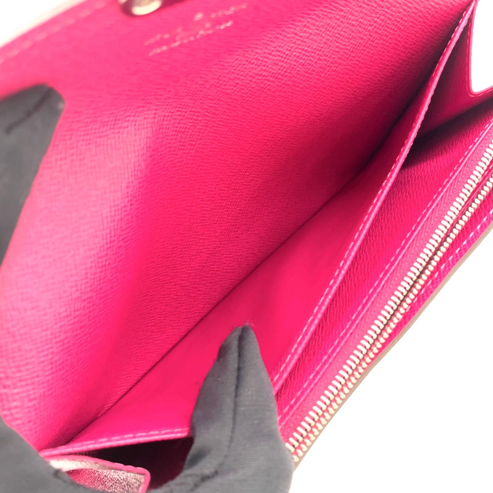 LOUIS VUITTON トライバルマスク ポルトフォイユ・サラ レザー ピンク 