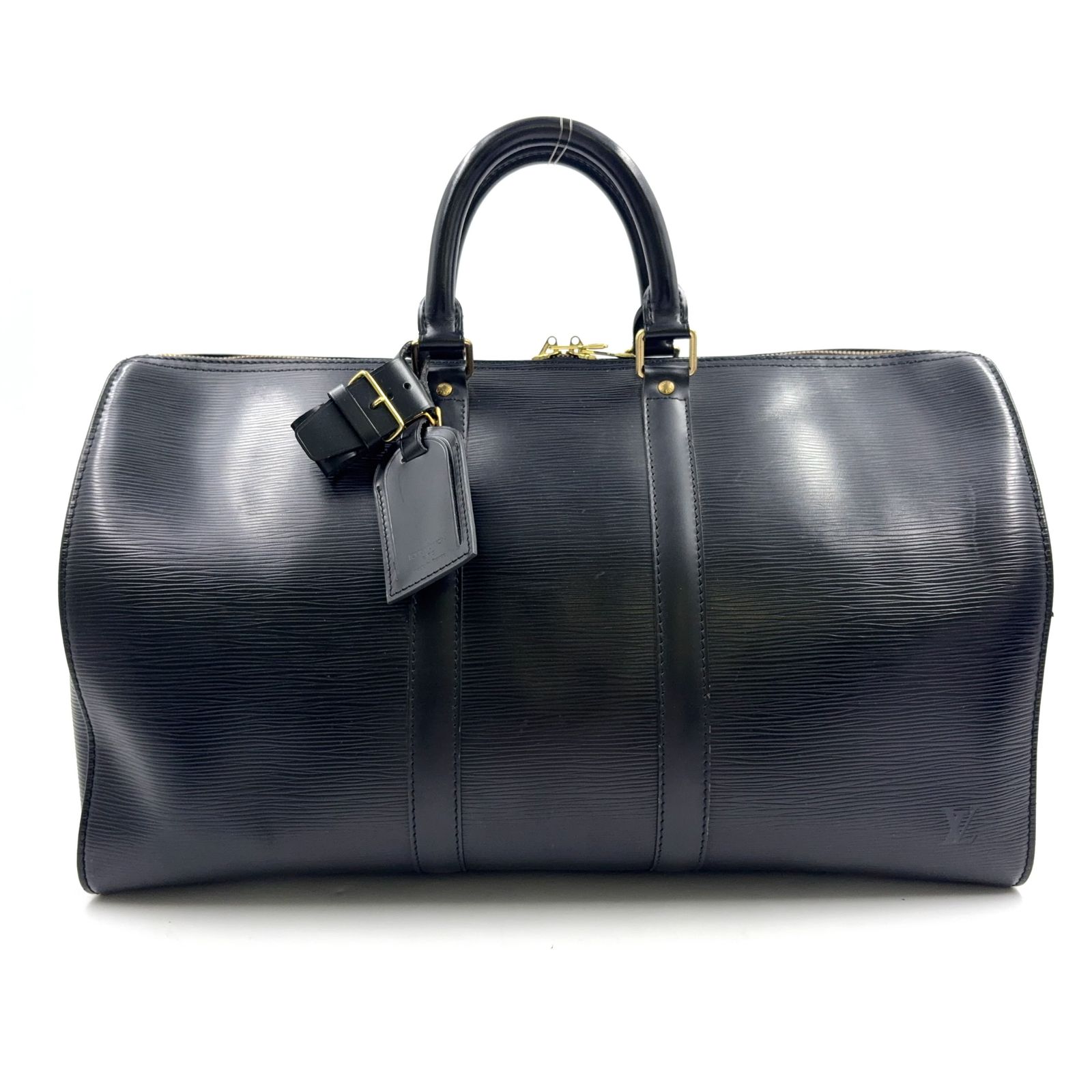 LOUIS VUITTON キーポル45 エピ エピ ノワール レザー ブラック