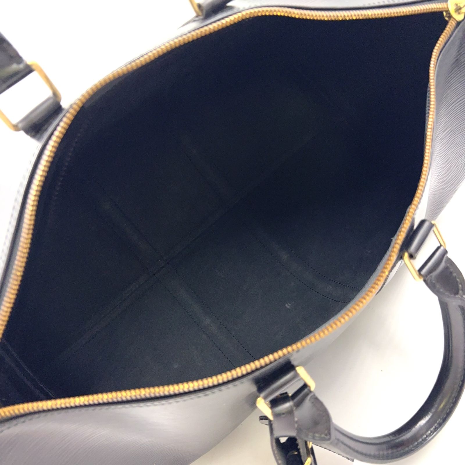 LOUIS VUITTON キーポル45 エピ エピ ノワール レザー ブラック 