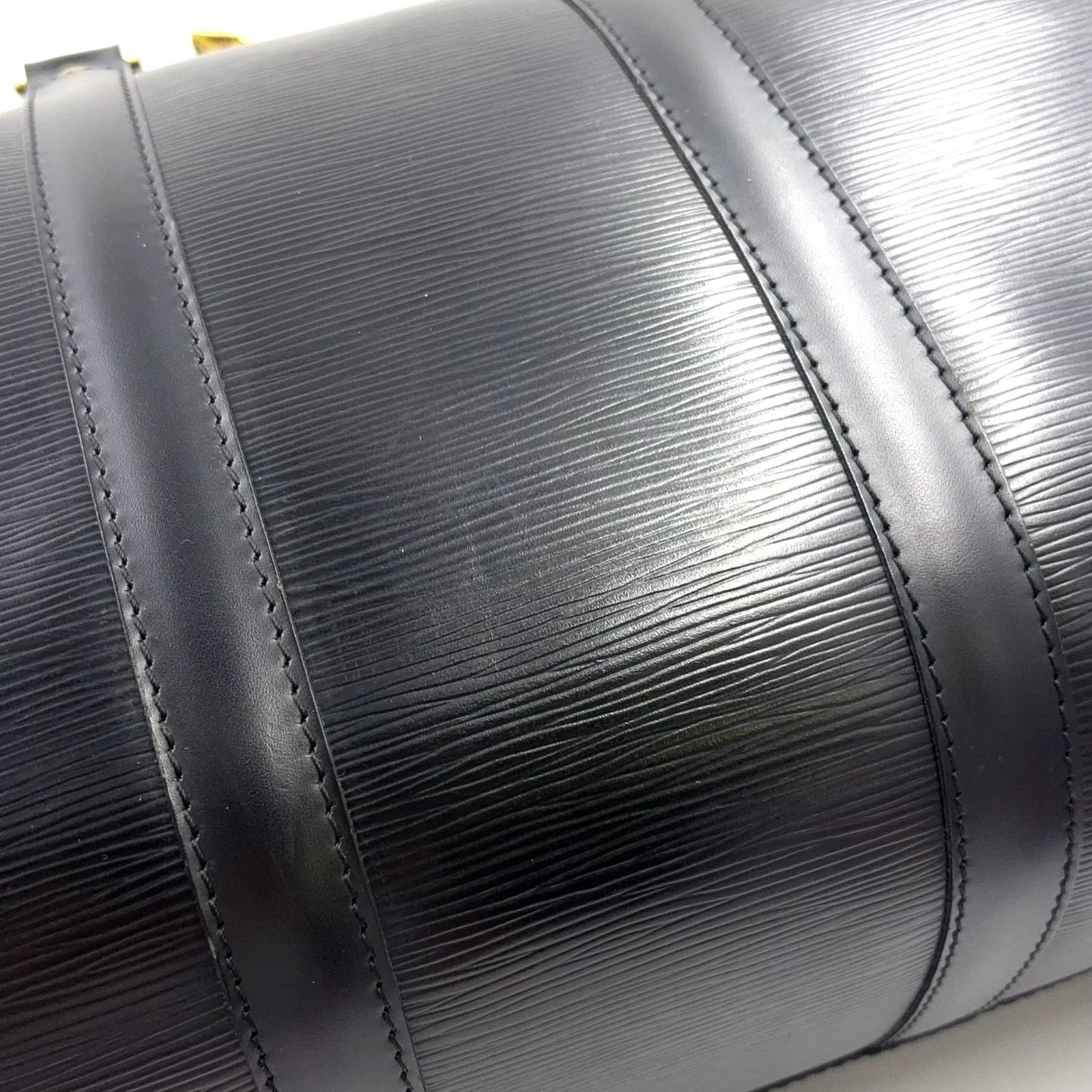 LOUIS VUITTON キーポル45 エピ エピ ノワール レザー ブラック 