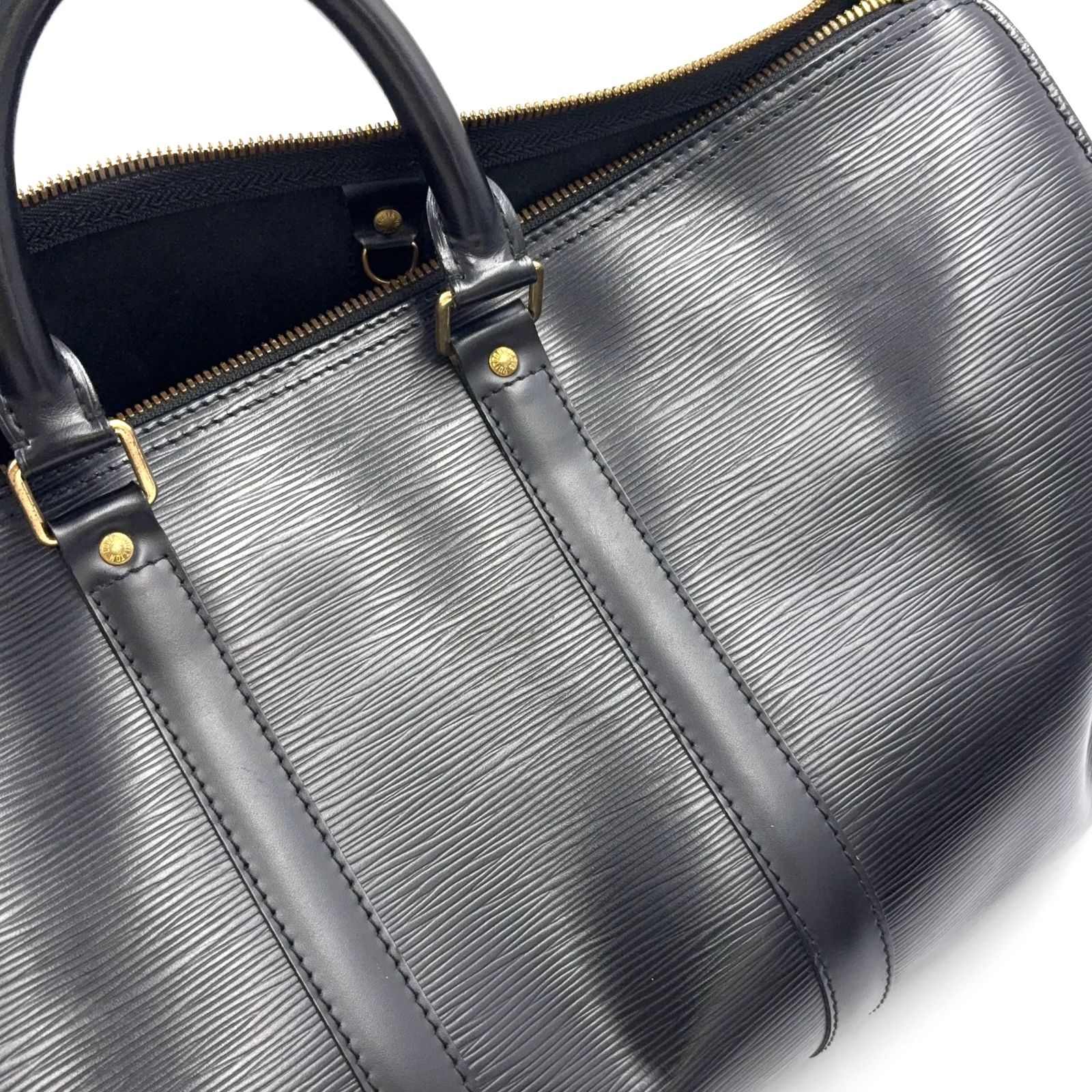 LOUIS VUITTON キーポル45 エピ エピ ノワール レザー ブラック