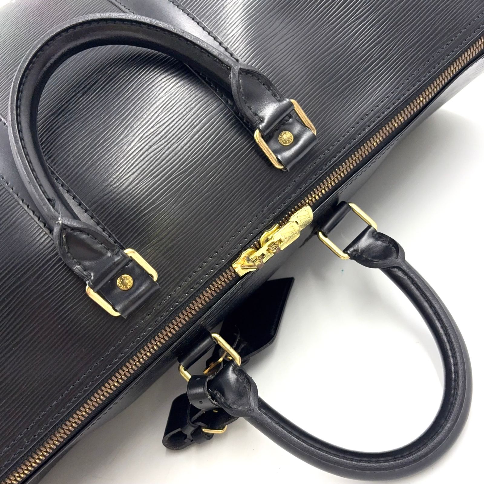 LOUIS VUITTON キーポル45 エピ エピ ノワール レザー ブラック