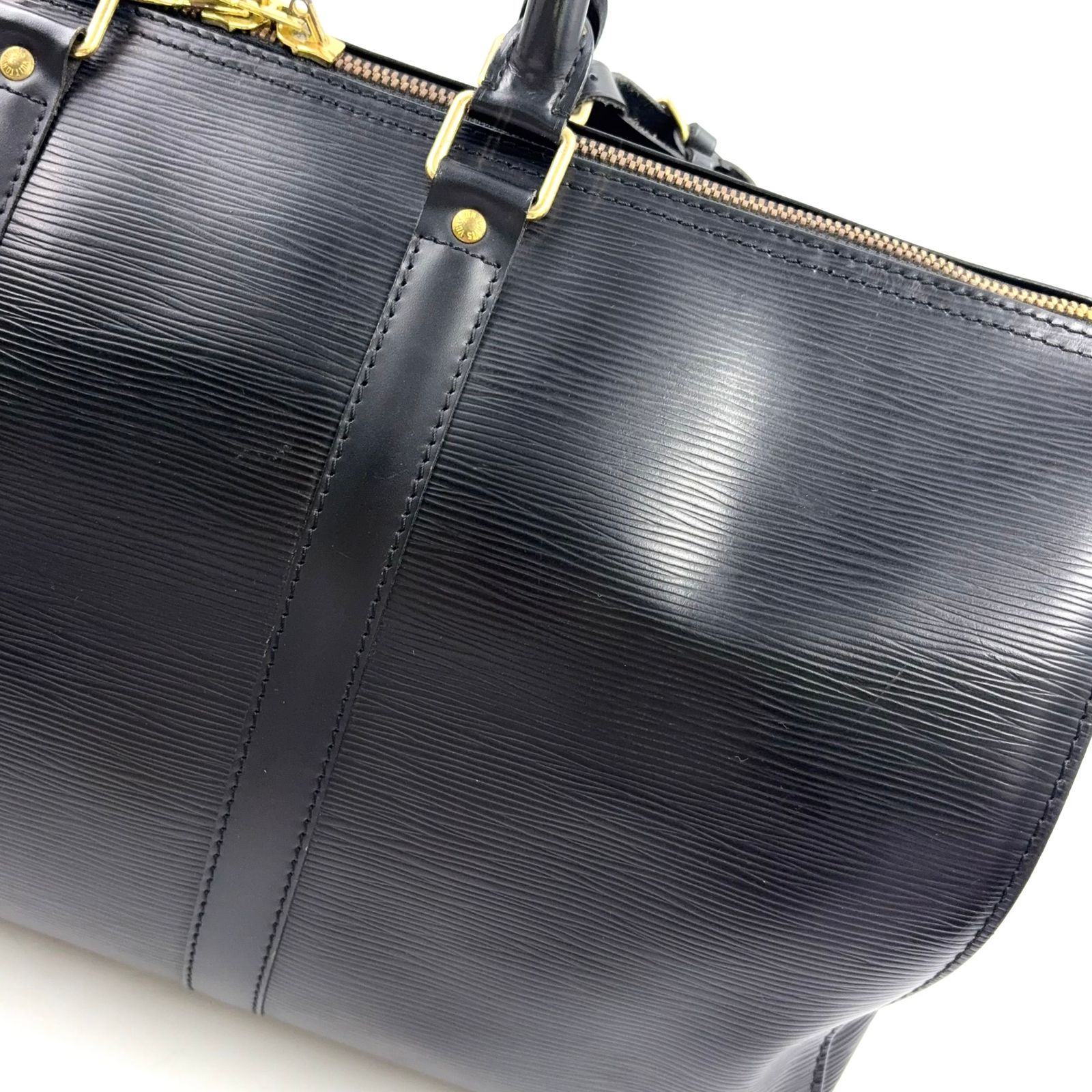 LOUIS VUITTON キーポル45 エピ エピ ノワール レザー ブラック