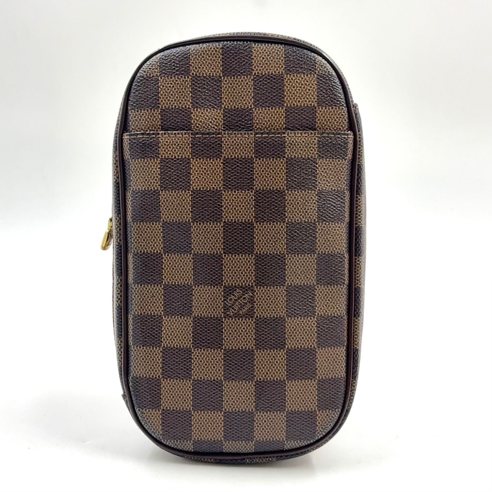 【新着】LOUIS VUITTON ポシェット ガンジュ ダミエエベヌ ダミエエベヌ レザー、PVC ブラウン ボディバッグ ゴールド N48048 43,350円