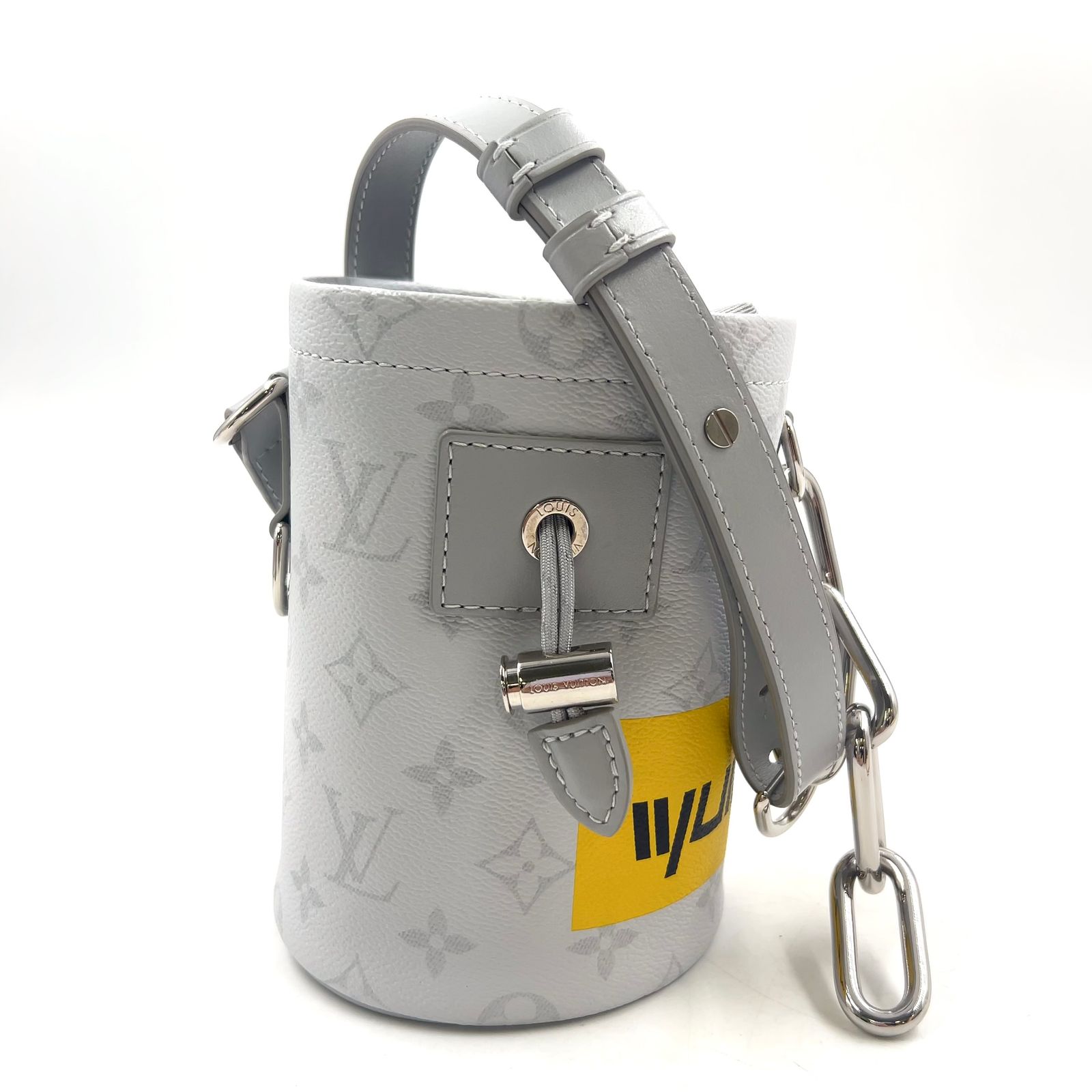 新着】LOUIS VUITTON チョークナノ ホワイトモノグラム レザー、PVC 