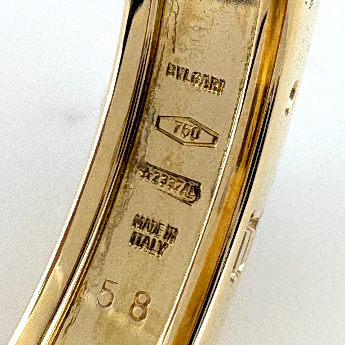 ブルガリ BVLGARI ビーゼロワンリング YG イエローゴールド 指輪
