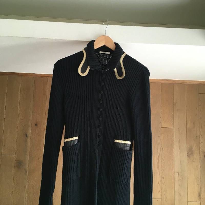 美品 PRADA プラダ ニット ロング コート カーディガン 40 - メルカリ