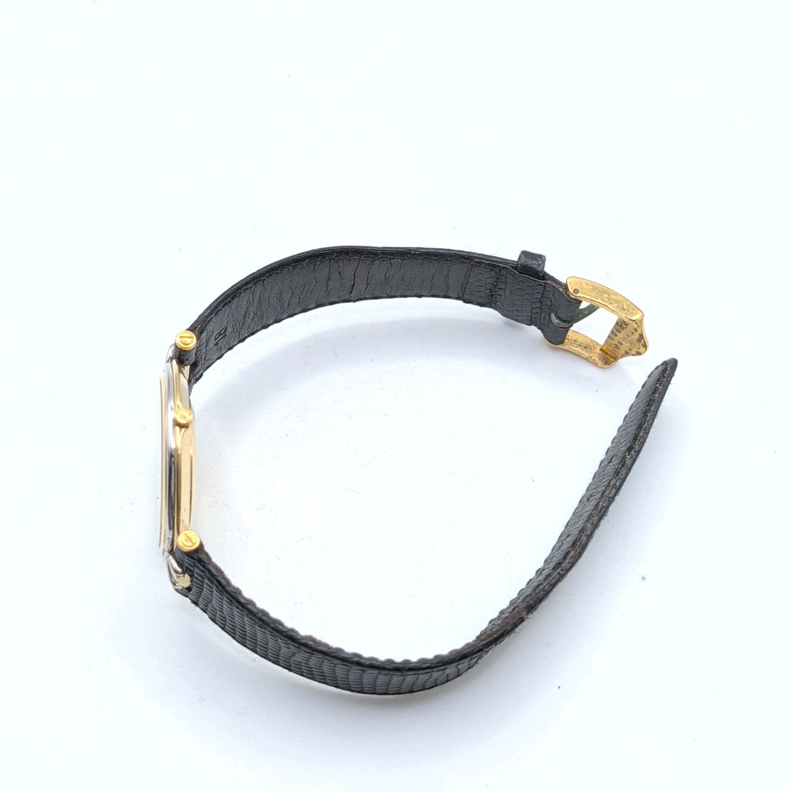 GUCCI 4500M Watch Quartz Men's Round Gold Black dial Y2K 00S Vintage Not Working グッチ 時計 クオーツ メンズ ラウンド ゴールド シルバー文字盤 ヴィンテージ 不動品