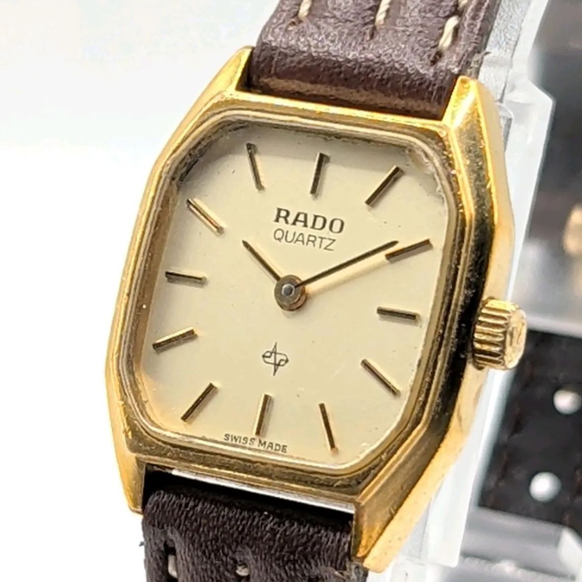 RADO Diastar 121.7903.2 Watch Quartz Ladies Gold dial Square Y2K 00S ラドー ダイアスター 時計 クオーツ レディース スクエア ゴールド ヴィンテージ 不動品