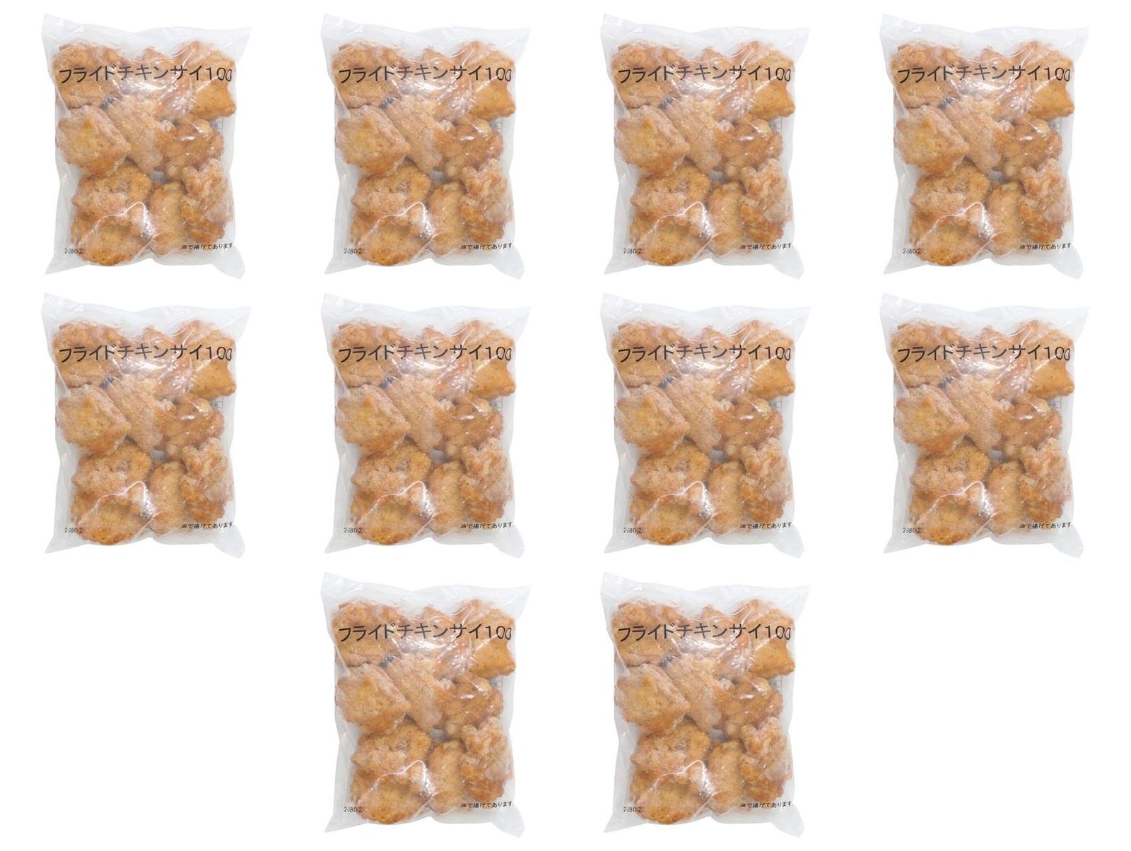 フライドチキンサイ (10本入り) 約100G×10パック (まとめ買い)