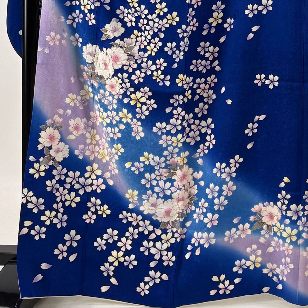 振袖 身丈168cm 裄丈70cm L 袷 袋帯フルセット 桜 桜の花びら 金彩
