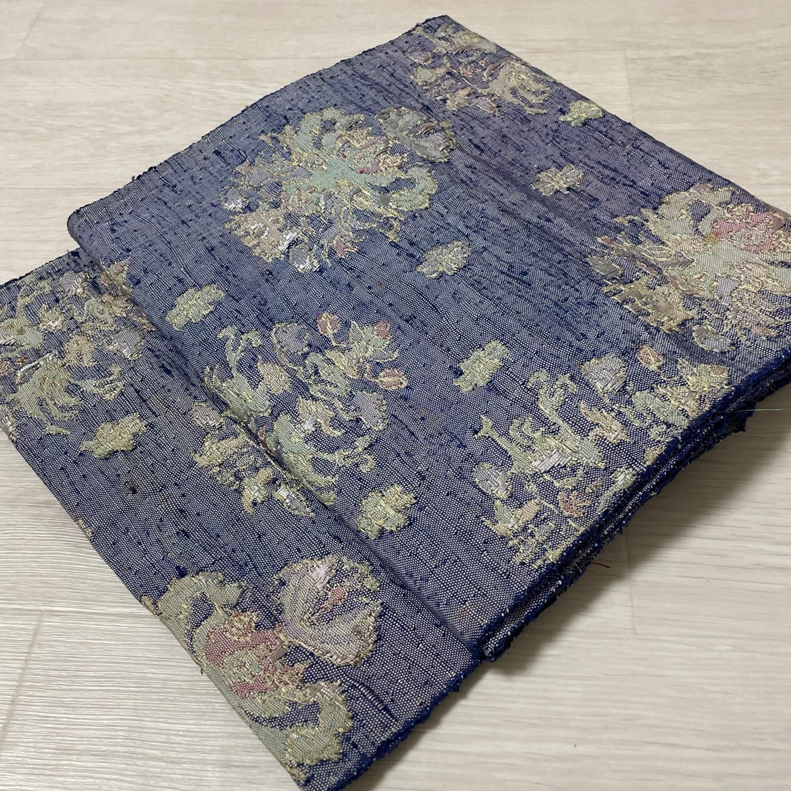 名古屋帯 紬 抽象花模様 八寸 正絹 着物 X-3137 - メルカリ