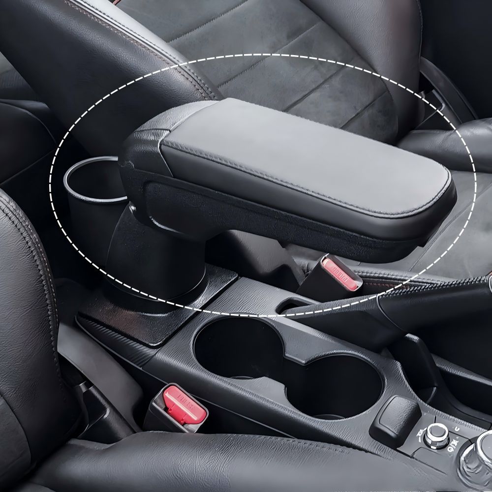 【送料無料】マツダ (Mazda) CX-3 / デミオ (Demio) 専用 中央アームレスト収納ボックス ABS 製ブラック 収納力 UP・車内整理・高級感・ドレスアップ効果抜群 簡単取付