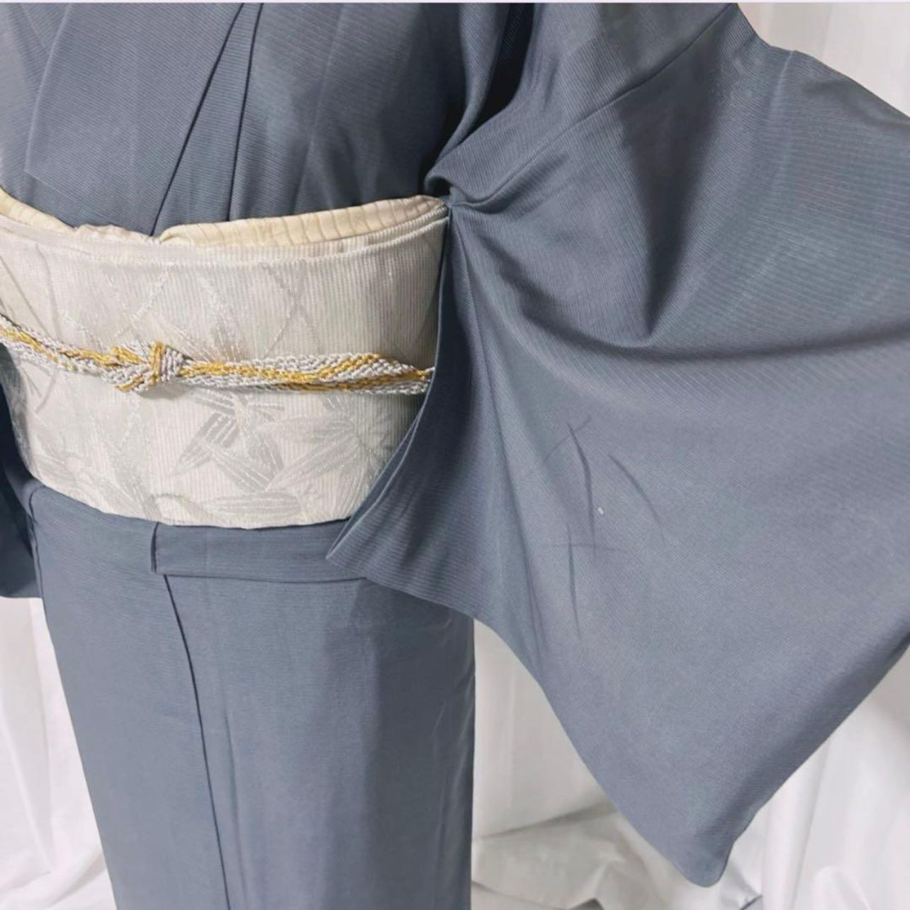 正絹 絽 訪問着 フルセット 美品 夏袋帯 新品夏帯締め 美品夏帯揚げ