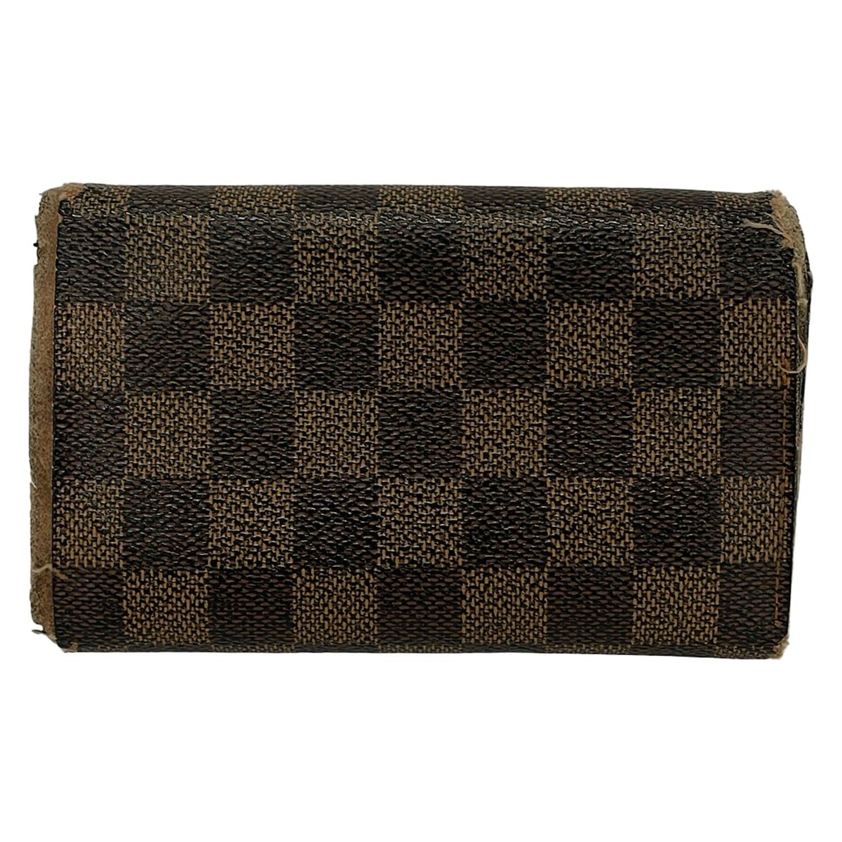 外観美 ルイヴィトン ダミエ エベヌ ポルトモネ ビエ トレゾール 折り財布 ① LOUIS VUITTON(ルイヴィトン) 2つ折り財布 ダミエ ポルト モネ・ビエ