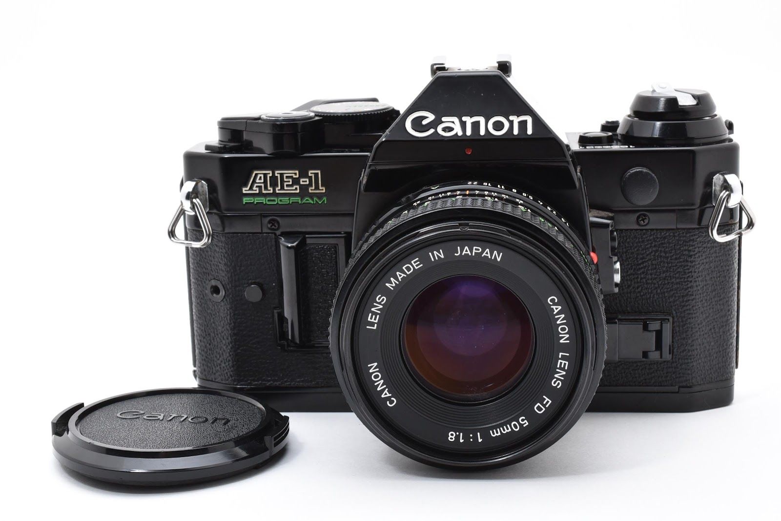 ☆良品☆ CANON AE-1 PROGRAM ボディ NEW FD 50MM F1.8 シャッター鳴き