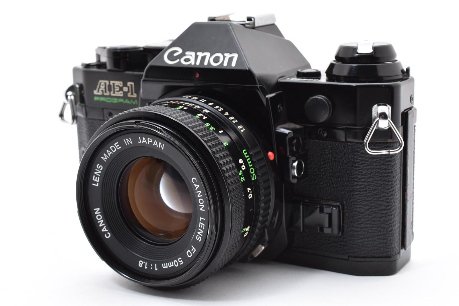 ☆良品☆ CANON AE-1 PROGRAM ボディ NEW FD 50MM F1.8 シャッター鳴き