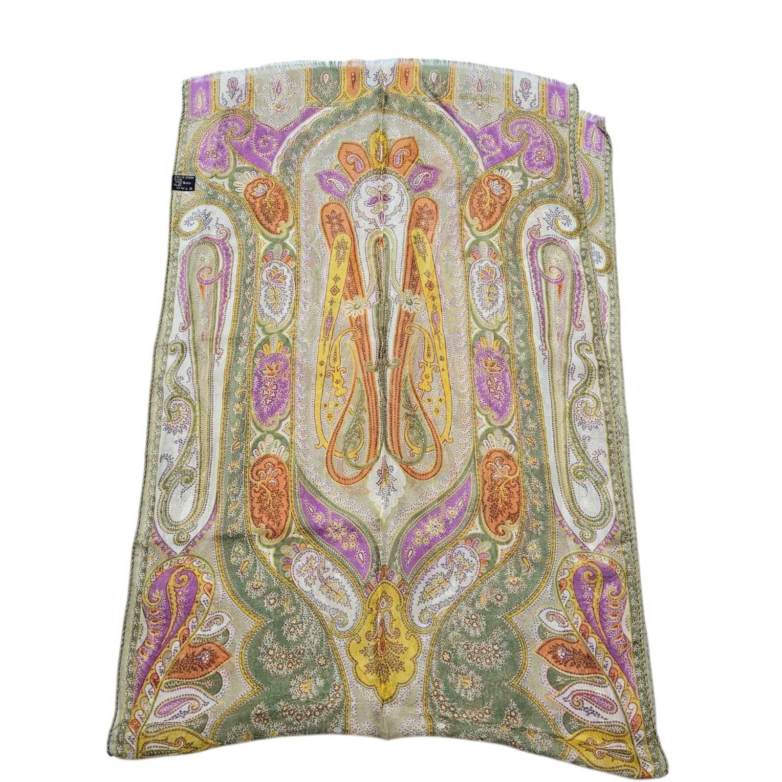 極美品】ETRO ストール 130×41 ペイズリー シルク100 - メルカリ