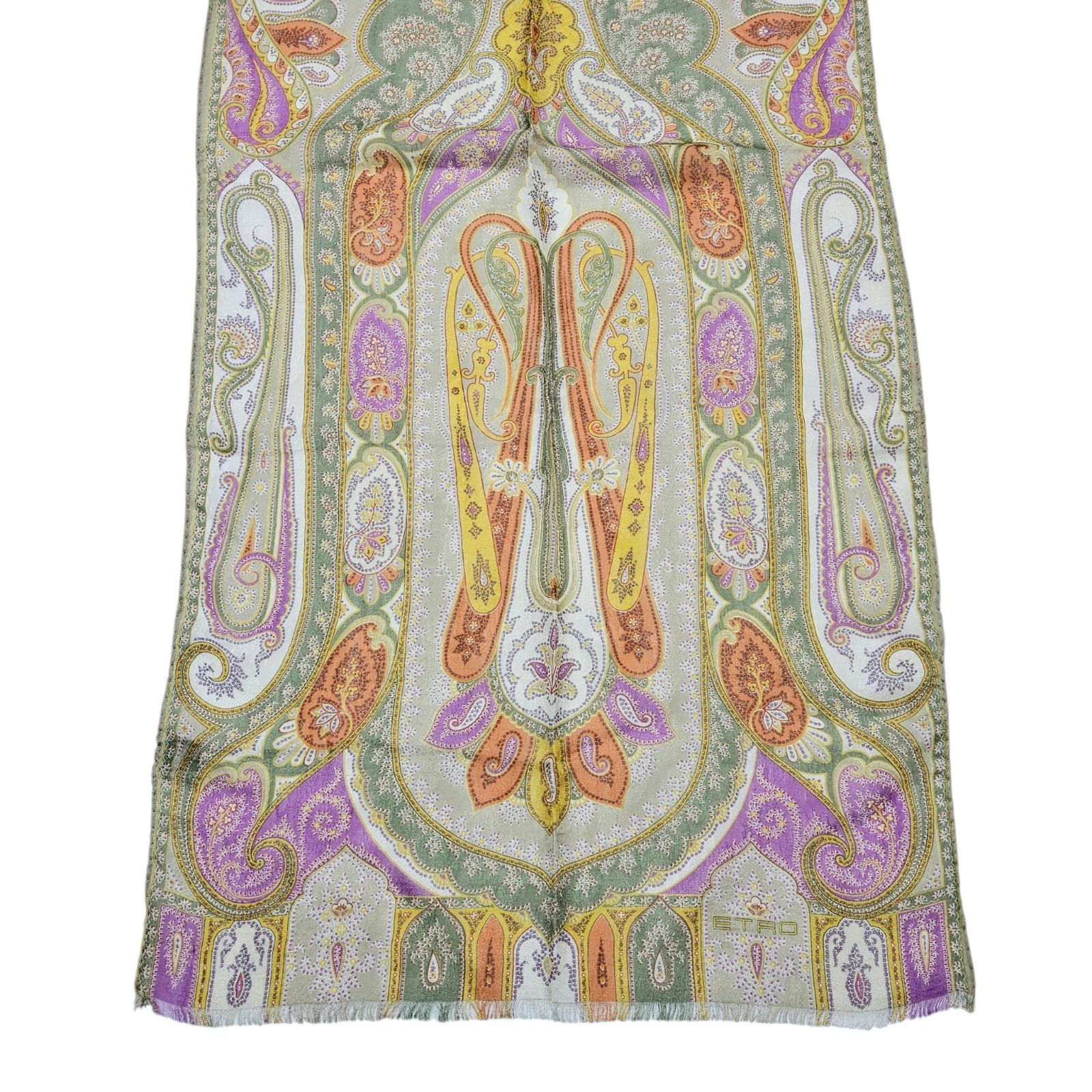 極美品】ETRO ストール 130×41 ペイズリー シルク100 - メルカリ