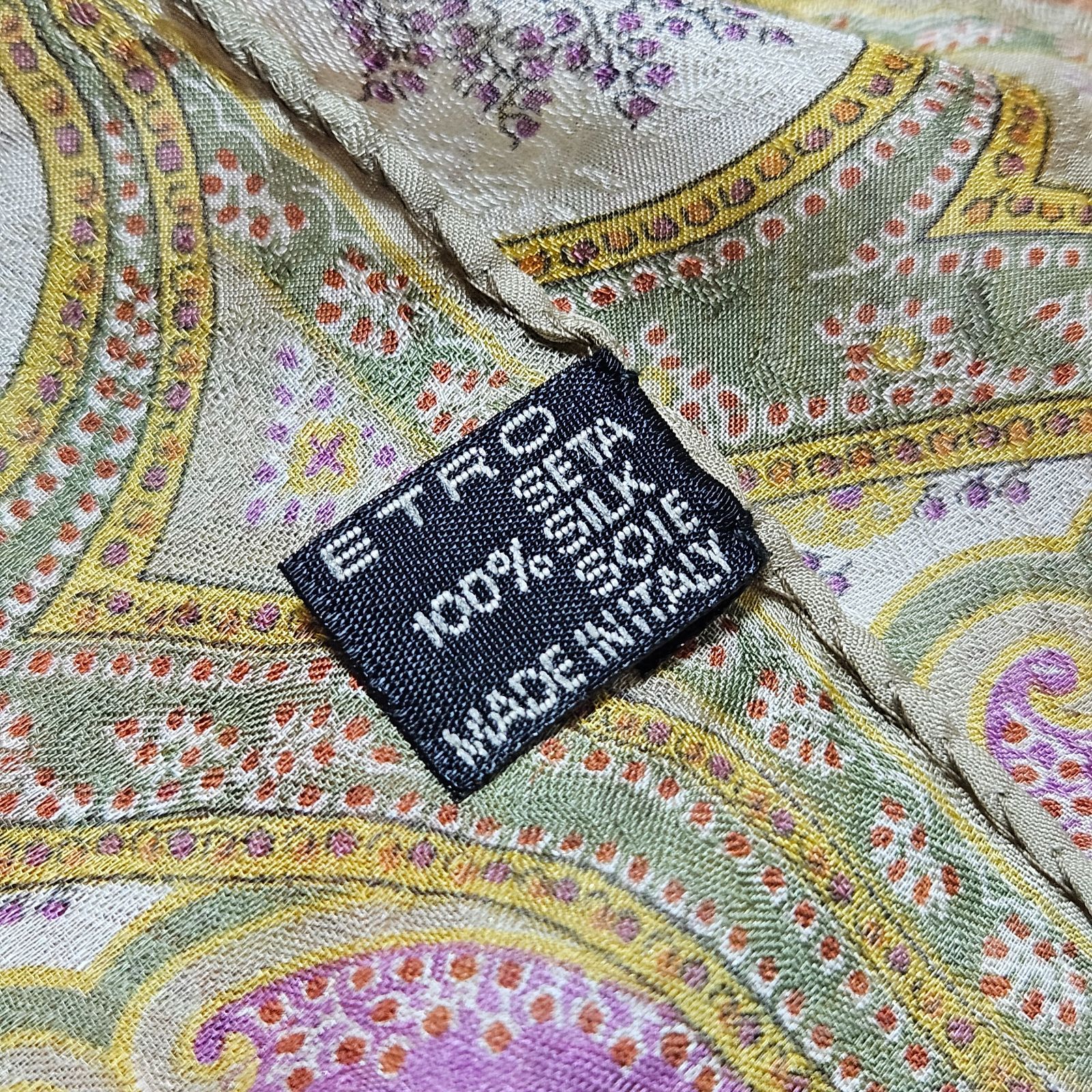 極美品】ETRO ストール 130×41 ペイズリー シルク100 - メルカリ