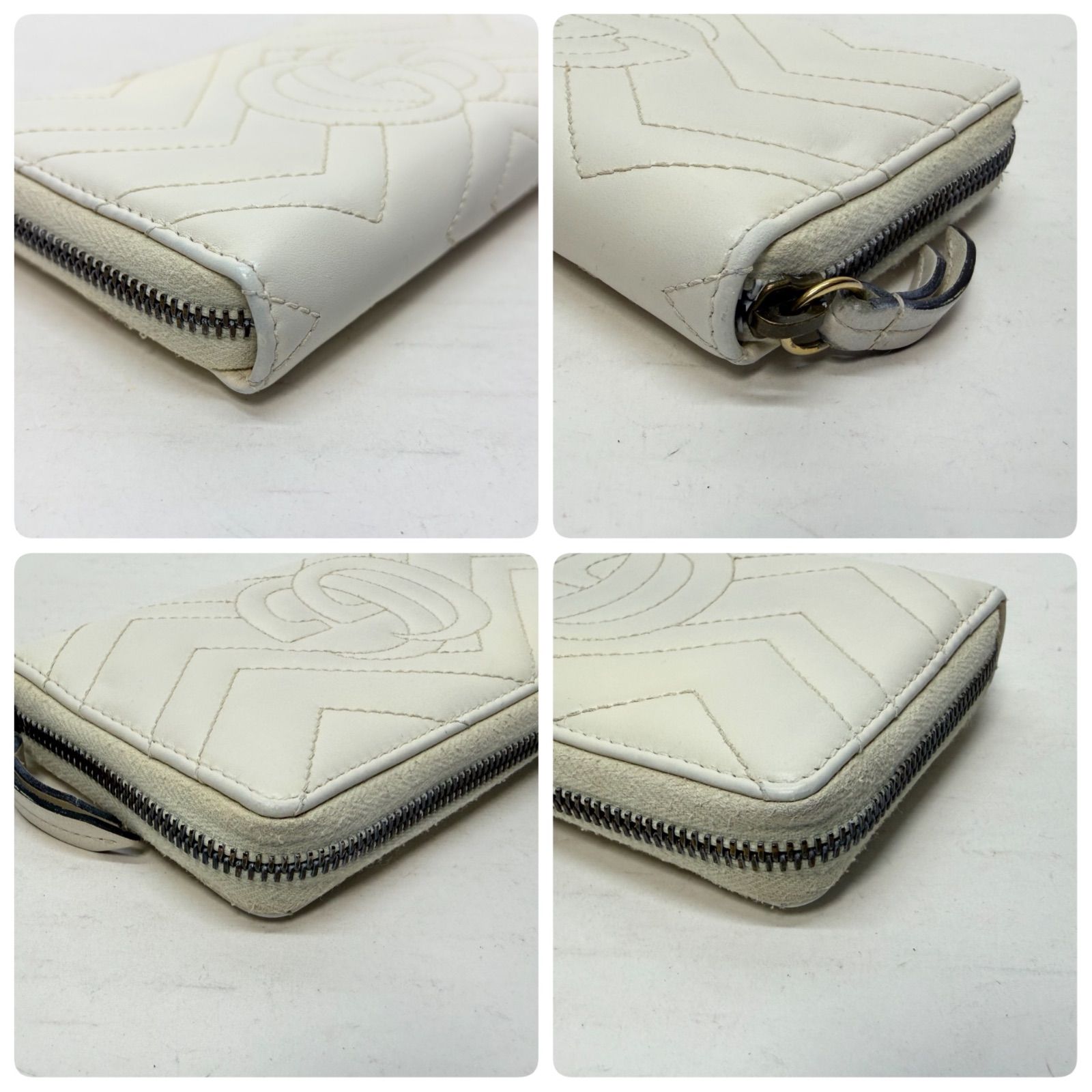 4537 GUCCI グッチ マーモント GG インターロッキング ラウンド 