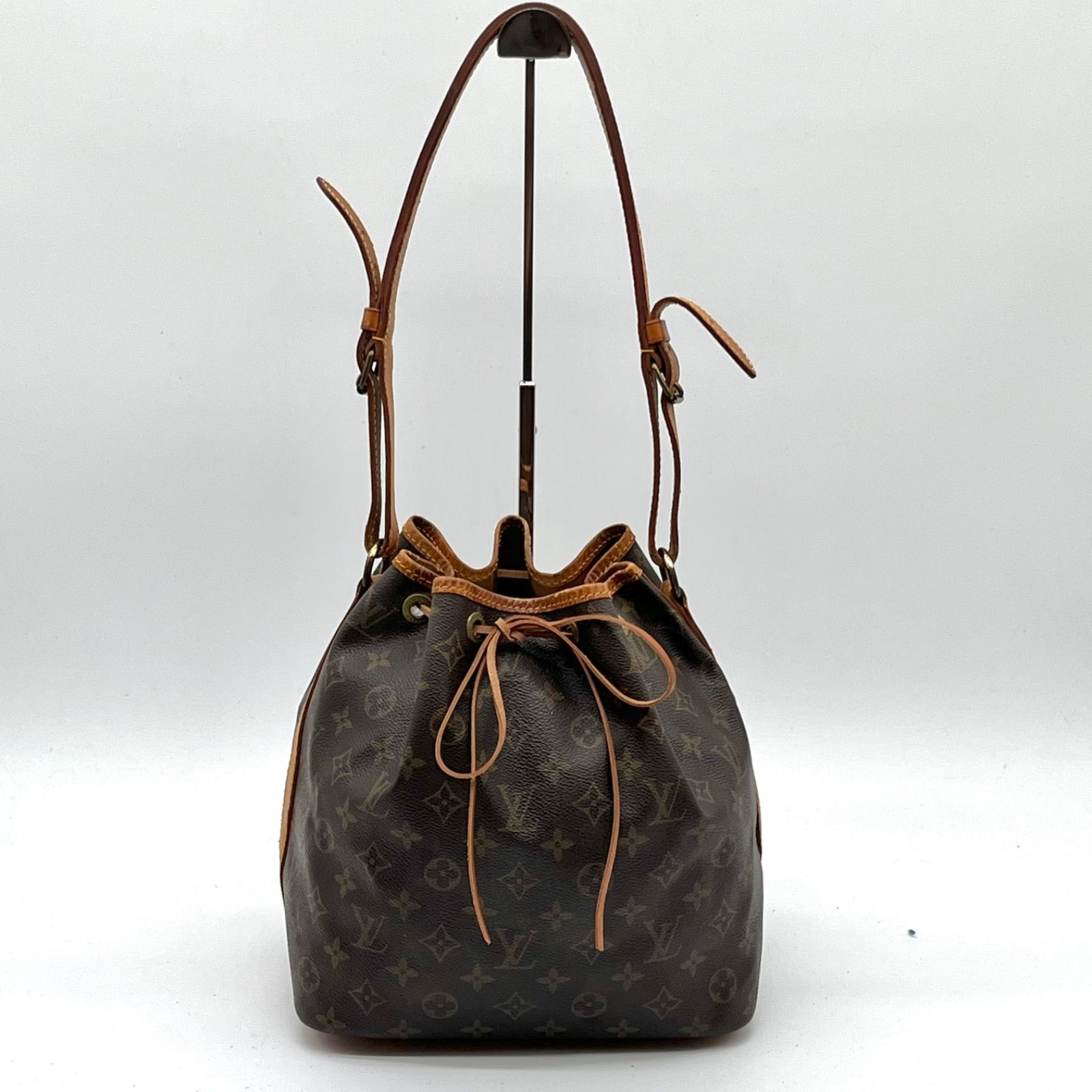LOUIS VUITTON ルイヴィトン モノグラム プチ ノエ 巾着 ショルダーバッグ M42226 ブラウンレディース 2Y8288