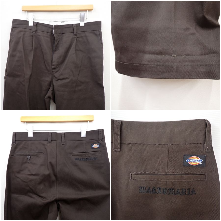 ☆7707☆WACKO MARIA ワコマリア DICKIES PLEATED TROUSERS ワンタック
