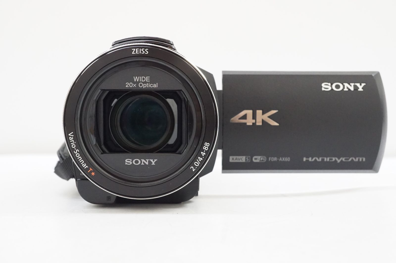 C191659)美品 SONY 4K ビデオカメラ FDR-AX60 ハンディカム 純正