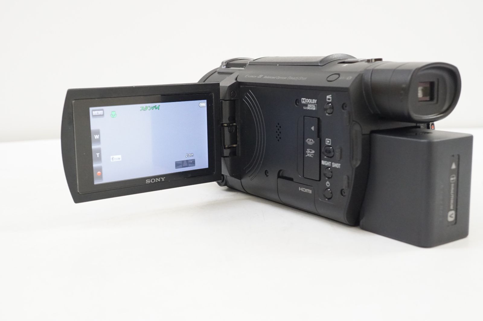 C191659)美品 SONY 4K ビデオカメラ FDR-AX60 ハンディカム 純正