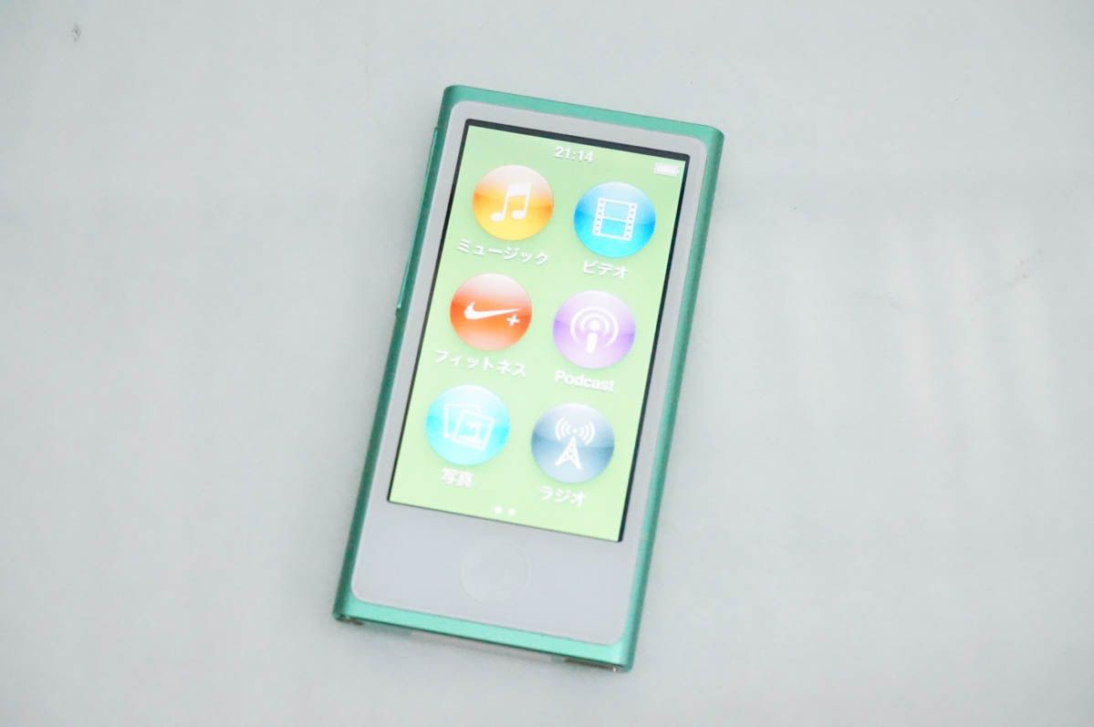 中古】Appleアップル 第7世代 iPod nano 16GB グリーン MD478J - メルカリ