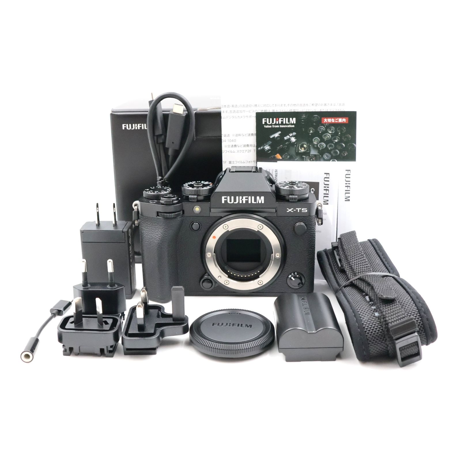 □シャッター数384枚！極上品□ FUJIFILM X-T5 ボディ ブラック ミラー
