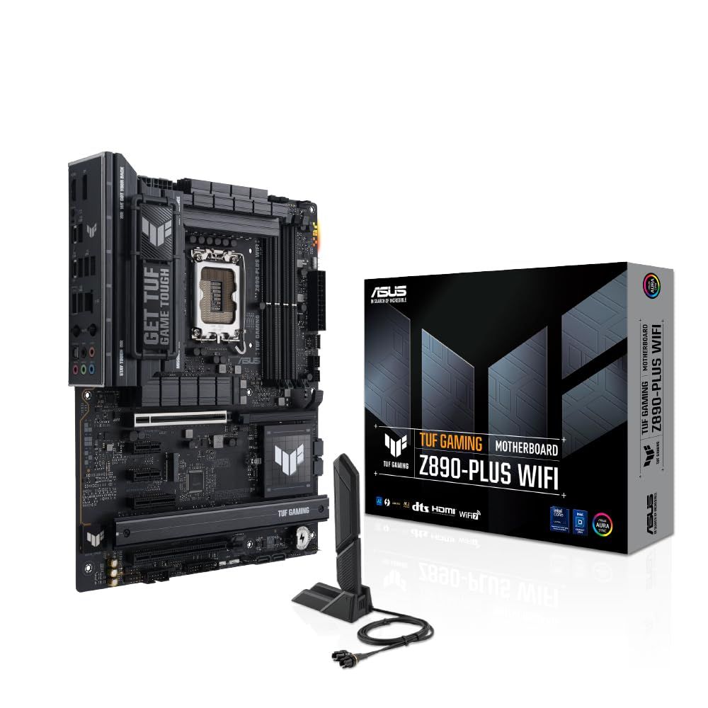 ASUS TUF GAMING Z890-PLUS WIFI intel Core Ultra Processors (series 2) 対応 LGA 1851 Z890 チップセット搭載 DDR5 ATX マザーボード/国内正規代理店品
