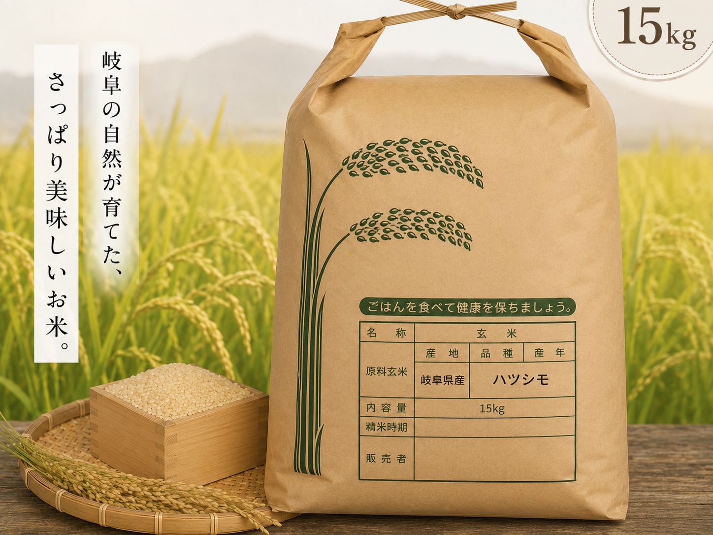 岐阜のお米 ハツシモ 白米15Kg 令和7年産 - メルカリ