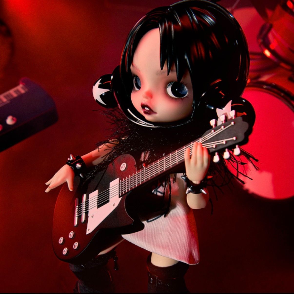 POP MART SKULLPANDA 大崎娜娜 レア 可動フィギュア Nana Rock Style