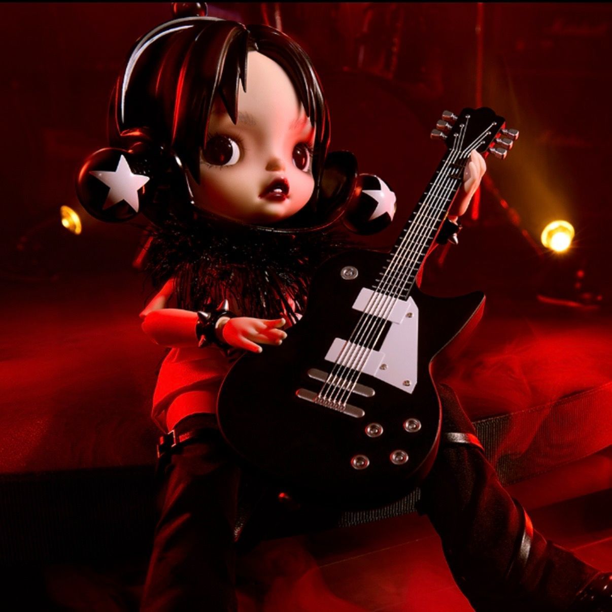 POP MART SKULLPANDA 大崎娜娜 レア 可動フィギュア Nana Rock Style