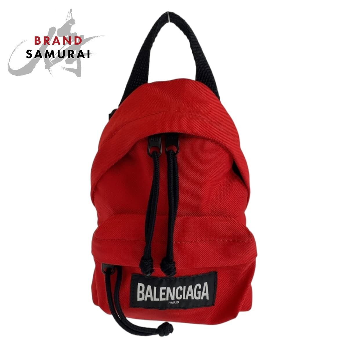 美品 BALENCIAGA バレンシアガ エクスプローラー レッド ブラック 黒