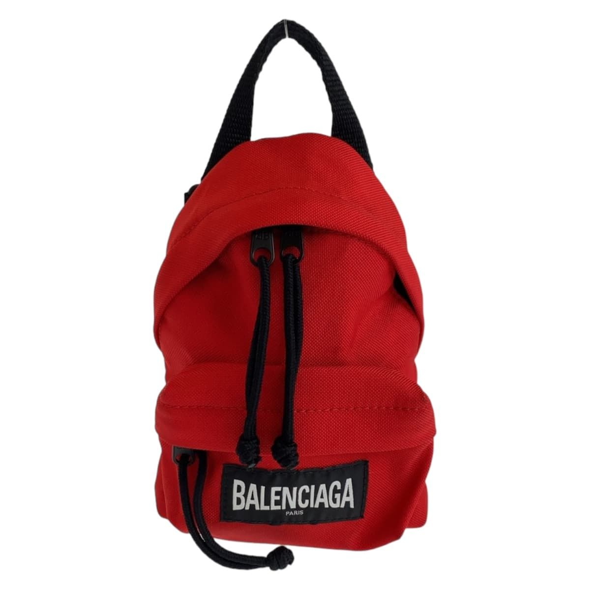 美品 BALENCIAGA バレンシアガ エクスプローラー レッド ブラック 黒