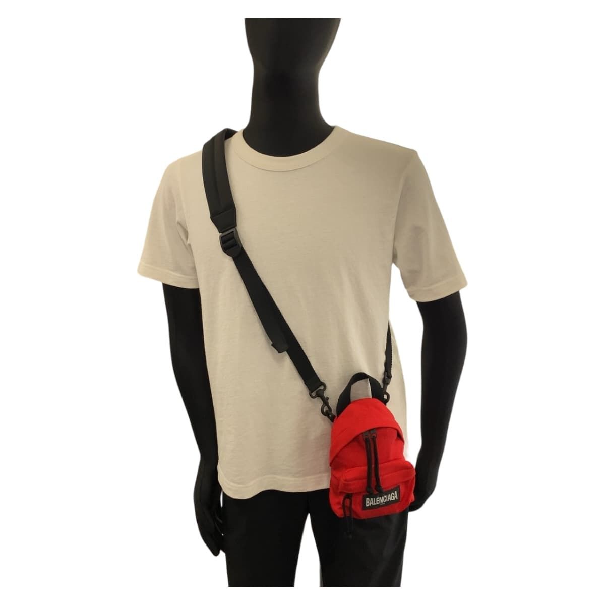 美品 BALENCIAGA バレンシアガ エクスプローラー レッド ブラック 黒